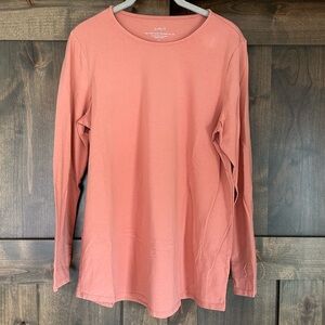 NWOT Pure Jill Women’s Pima Stretch Cotton Shirttail Tee